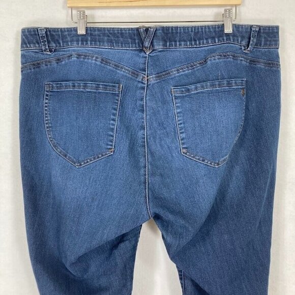 Democracy AB Tech Skinny Ankle Jeans Back To School Staple Y2K Stretch 20W - Picture 8 of 11